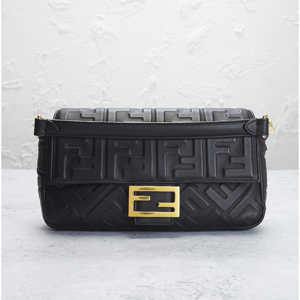 Fendi Black Leather Shoulder Bag